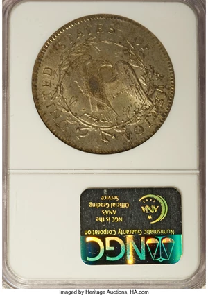 image for: 1795 $1 Flowing Hair, Two Leaves MS65 NGC....