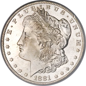 image for: 1881-CC $1 MS68 PCGS....