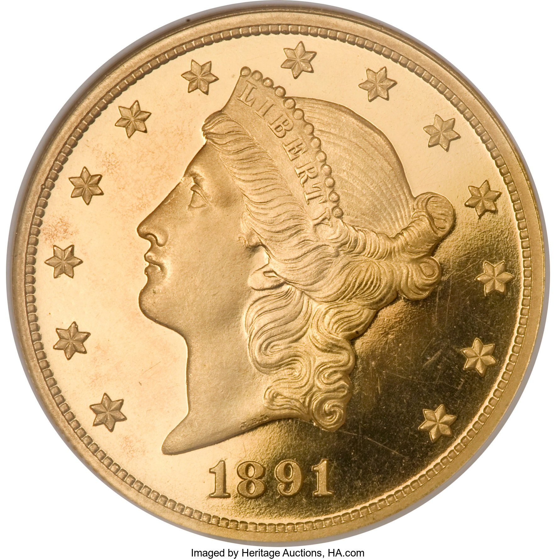 image for: 1891 $20 PR67 Ultra Cameo NGC....