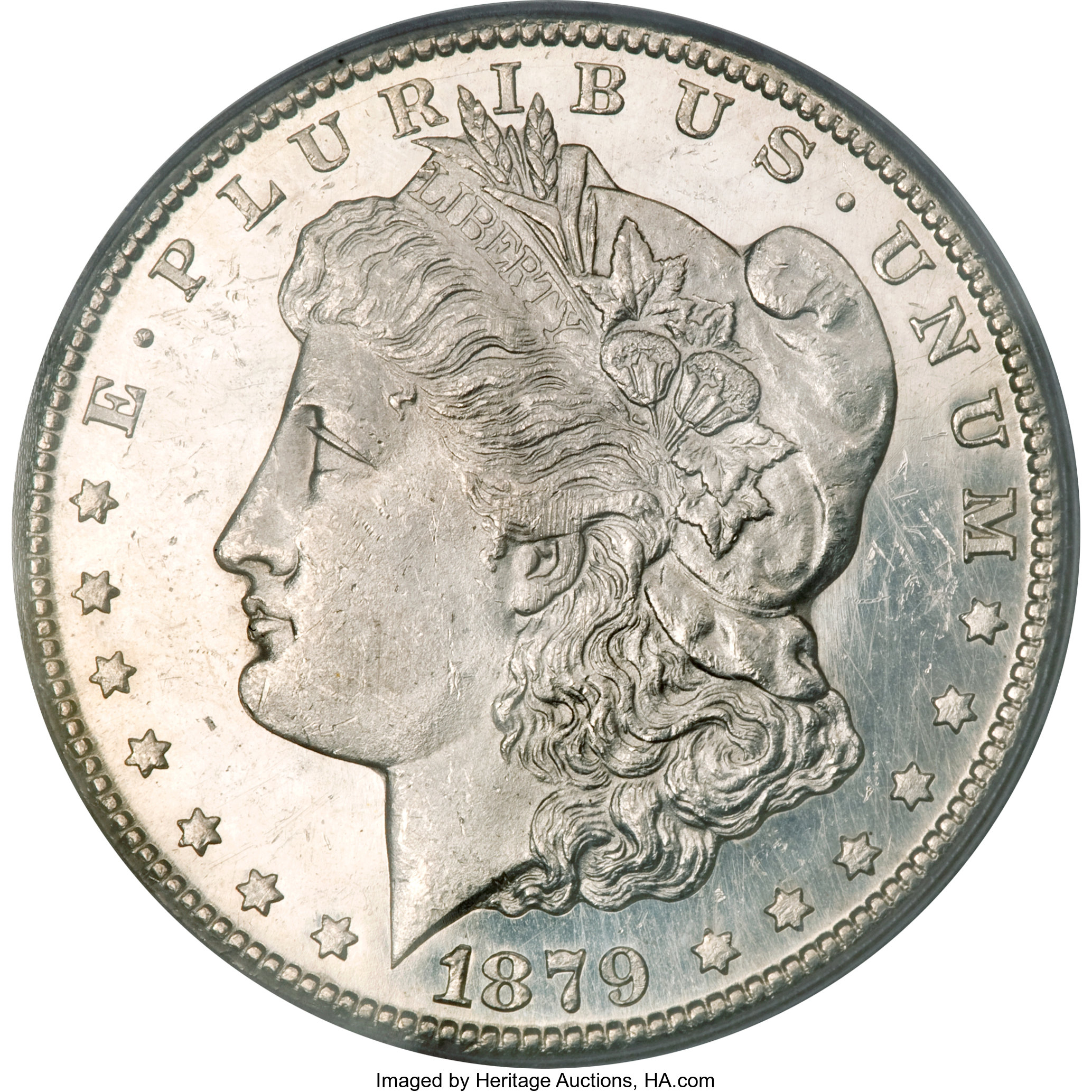 image for: 1879-CC $1 Capped Die MS63 Prooflike PCGS....