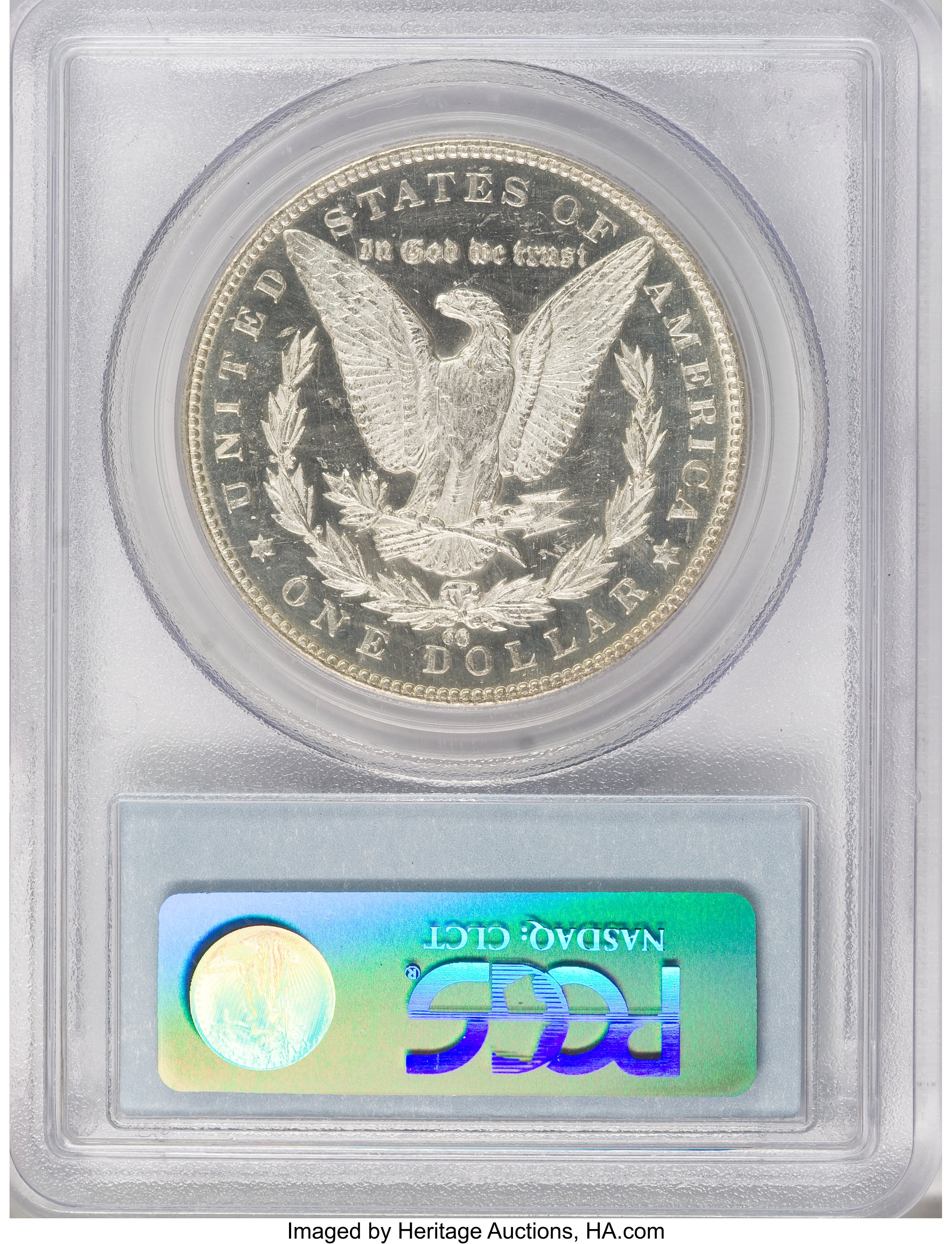 image for: 1879-CC $1 Capped Die MS63 Prooflike PCGS....