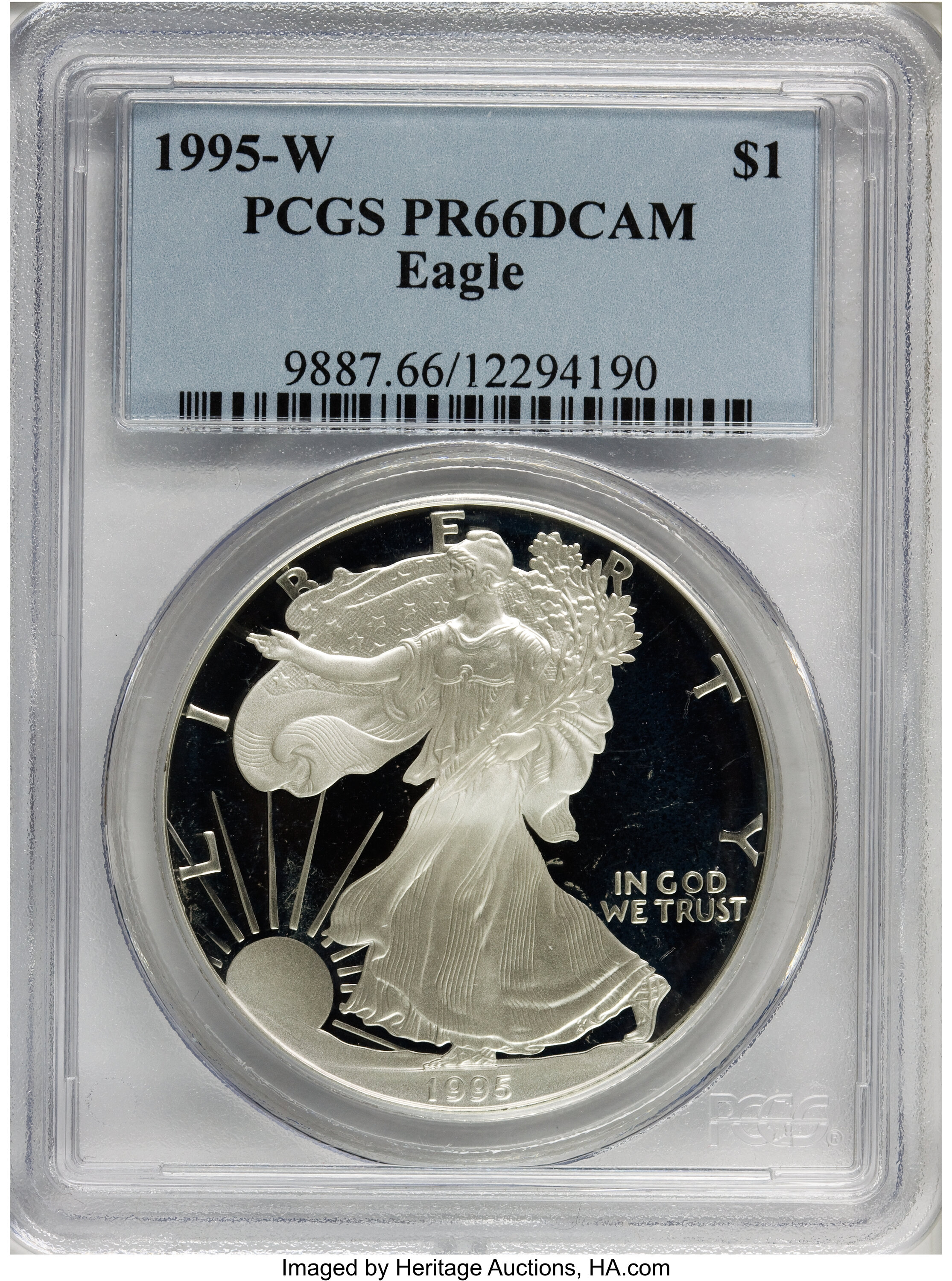 1995-W $1  Silver Eagle PR DCAM PR64 DCAM thumbnail 25