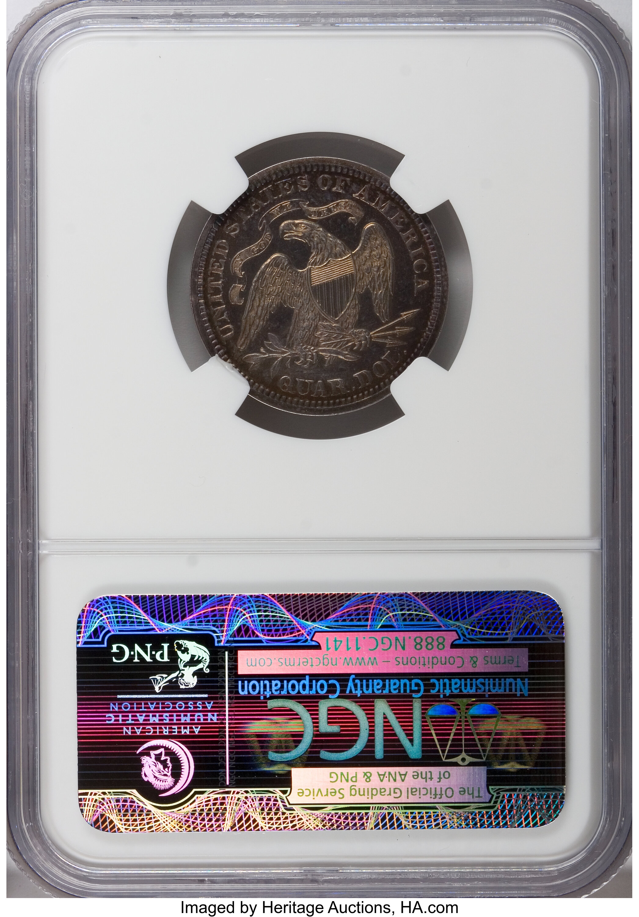 image for: 1870 25C Quarter Dollar, Judd-883, Pollock-981, Low R.7, PR64 NGC....