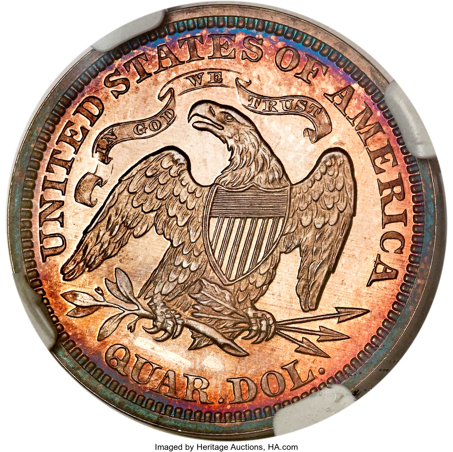 image for: 1870 25C Quarter Dollar, Judd-883, Pollock-981, Low R.7, PR64 NGC....