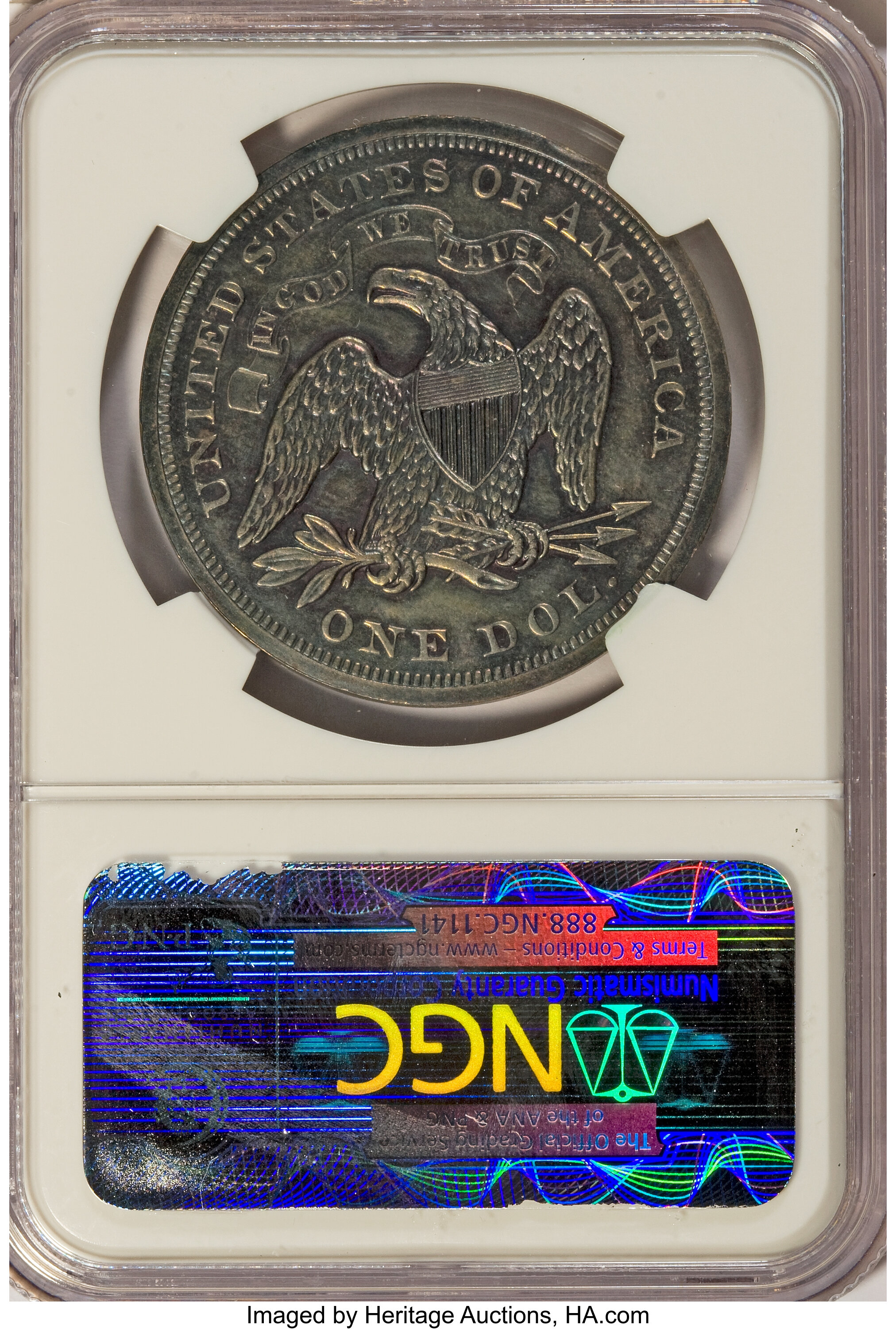 image for: 1870 $1 Dollar, Judd-1005, Pollock-1137, Low R.6, PR63 Brown NGC....