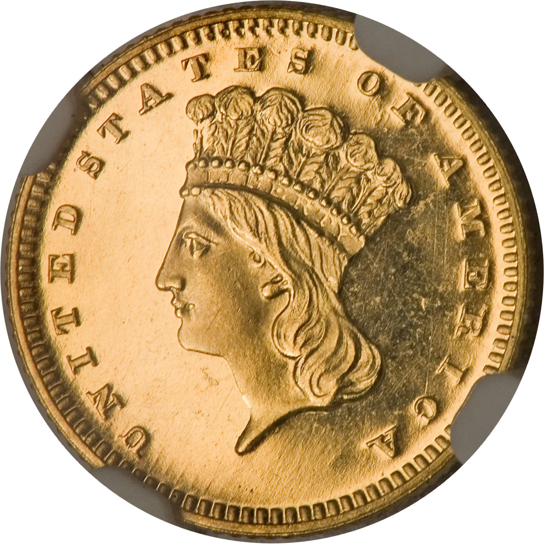 image for: 1872 G$1 PR66 Ultra Cameo NGC....