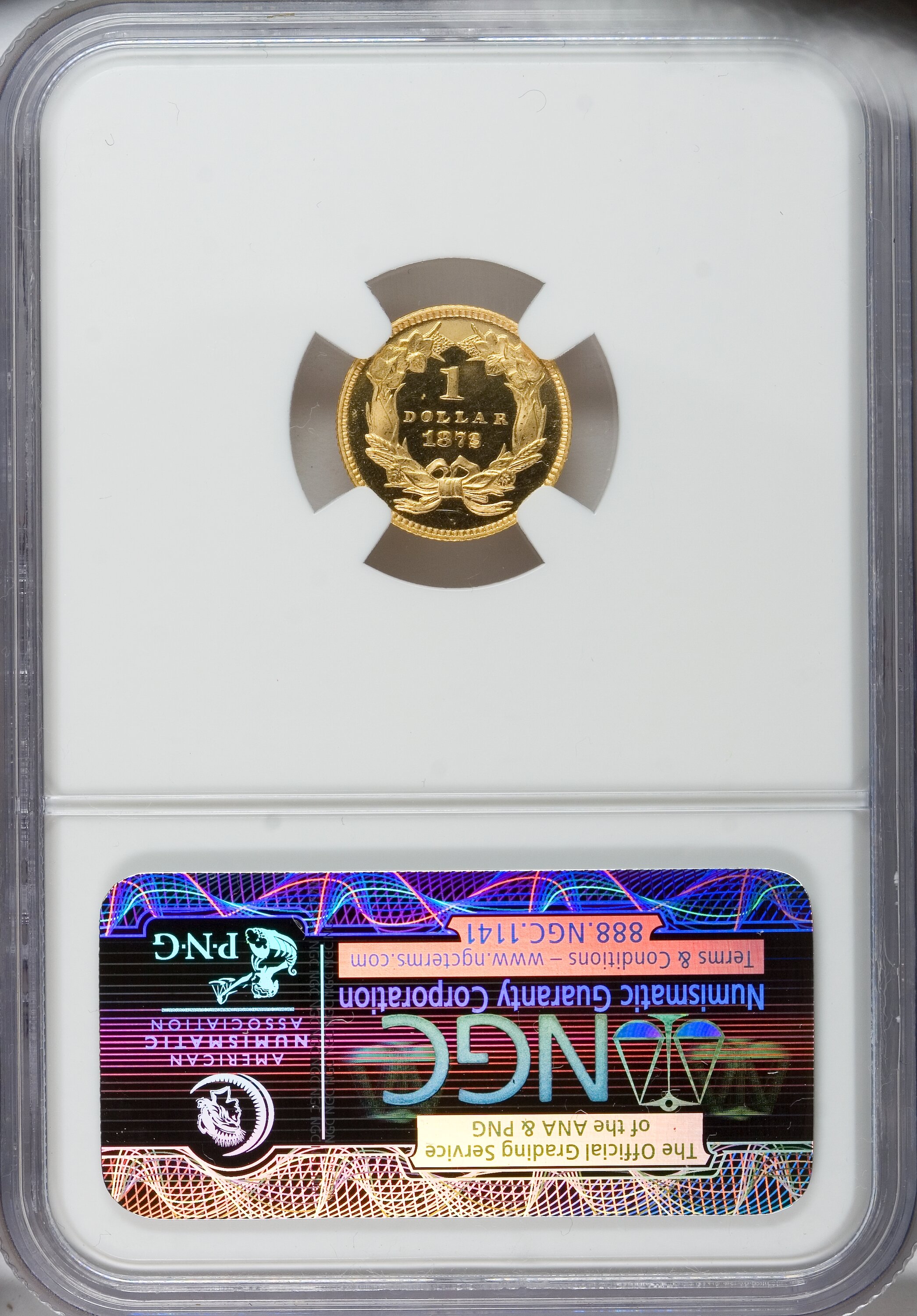 image for: 1872 G$1 PR66 Ultra Cameo NGC....