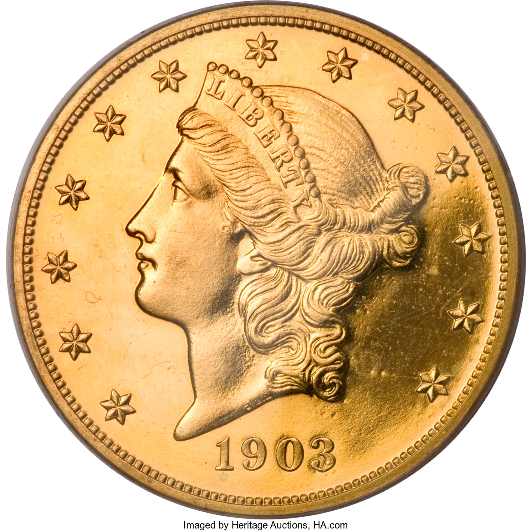 image for: 1903 $20 PR63 Cameo PCGS....