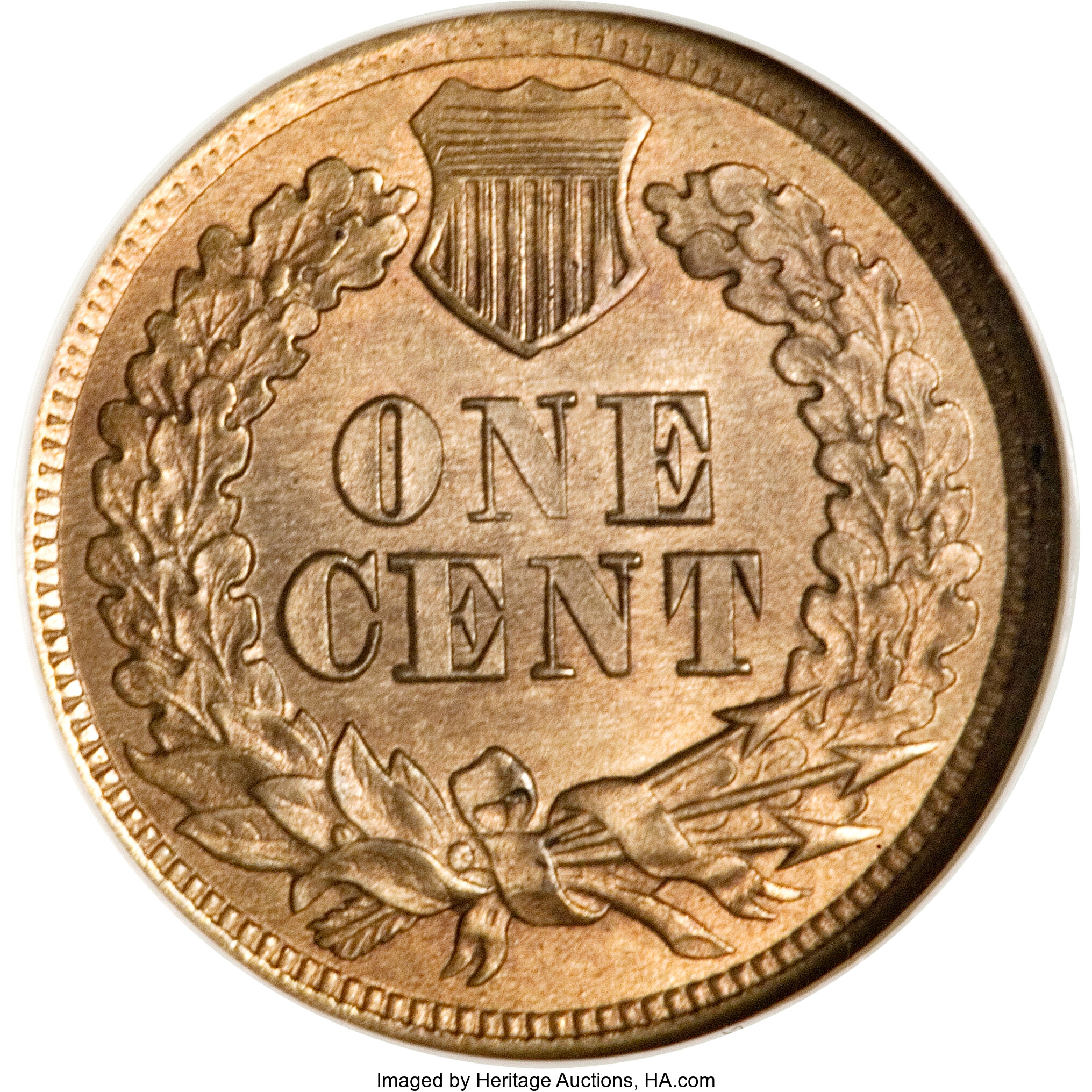 image for: 1864 1C One Cent, Judd-356b, Pollock-426a, R.8, MS65 NGC....