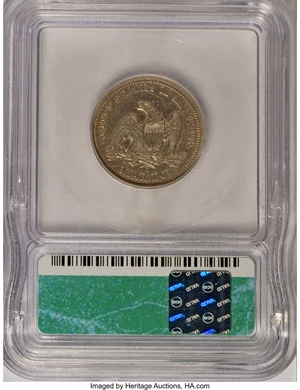 image for: 1855-O 25C Arrows XF40 ICG. NGC Census: (3/17). PCGS Population (2/8). Mintage: 176,000. Numismedia Wsl. Price for NGC/PCGS...