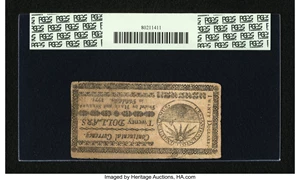 image for: Continental Currency May 10, 1775 $20 PCGS Apparent Very Fine 25....