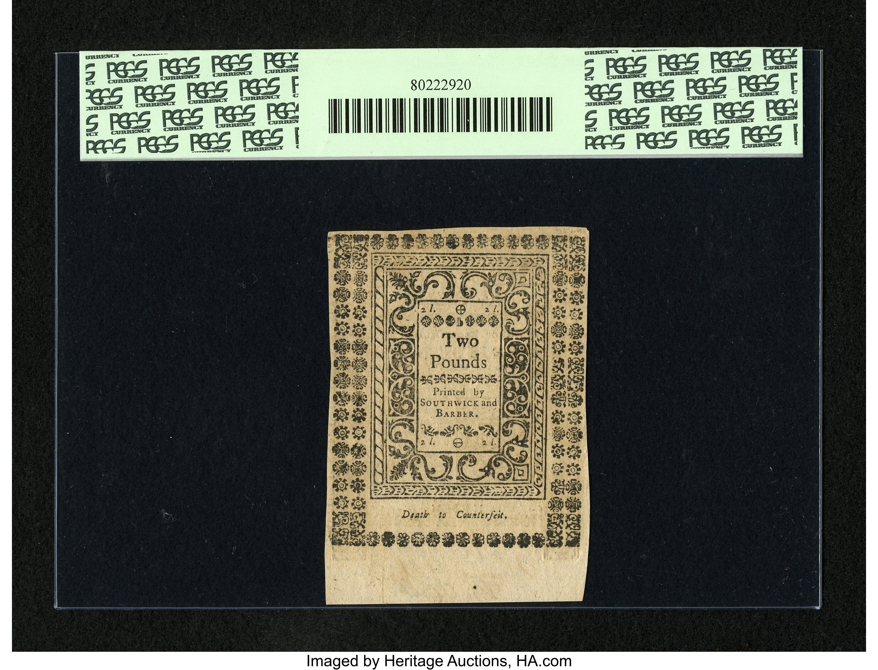 image for: Rhode Island May 1786 40s PCGS New 62PPQ....