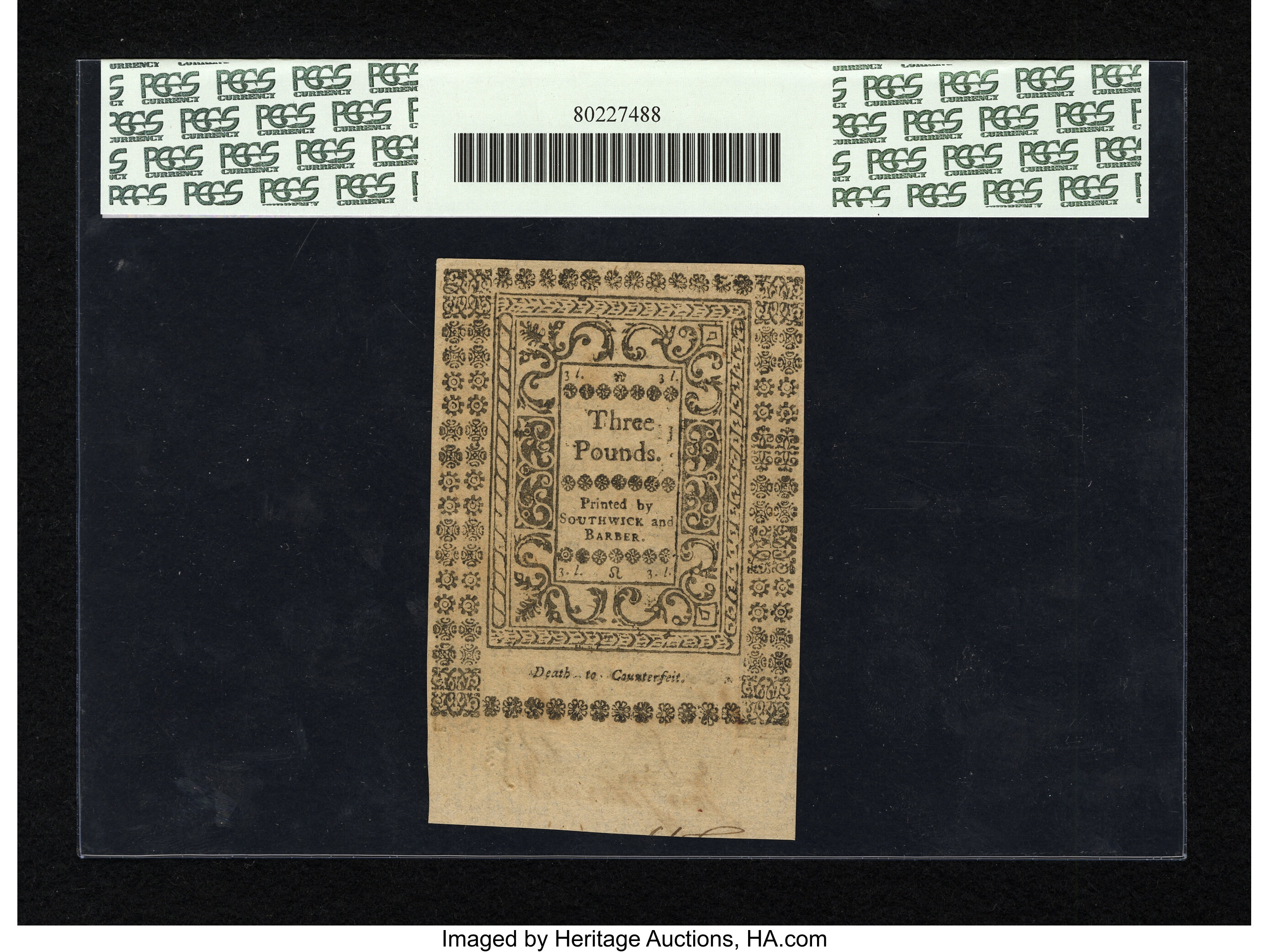 image for: Rhode Island May 1786 L3 PCGS Choice New 63PPQ....