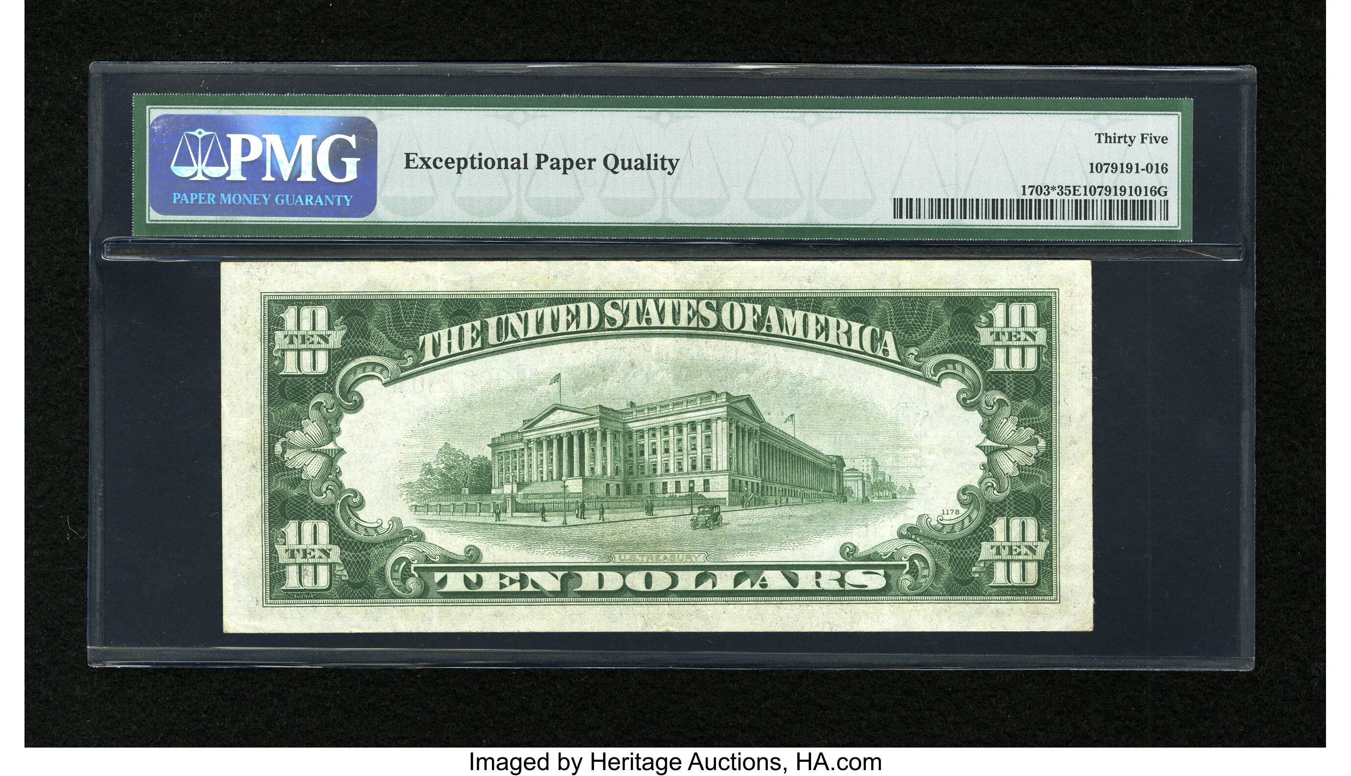 image for: Fr. 1703* $10 1934B Silver Certificate. PMG Choice Very Fine 35 EPQ....
