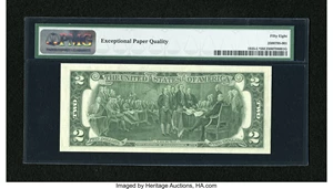 image for: Fr. 1935-L* $2 1976 Federal Reserve Note. PMG Choice About Unc 58 EPQ....