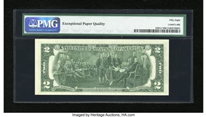 image for: Fr. 1935-L* $2 1976 Federal Reserve Note. PMG Choice About Unc 58 EPQ....