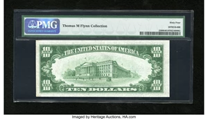 image for: Fr. 2308 $10 1934 North Africa Silver Certificate. PMG Choice Uncirculated 64....