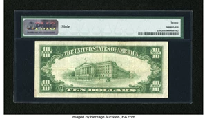 image for: Fr. 2308 $10 1934 North Africa Silver Certificate. PMG Very Fine 20....