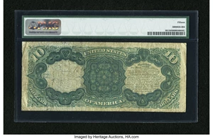 image for: Fr. 98 $10 1875 Legal Tender PMG Choice Fine 15....