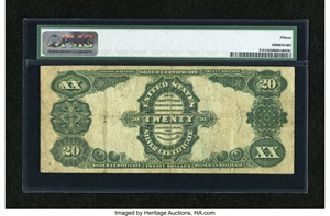 image for: Fr. 319 $20 1891 Silver Certificate PMG Choice Fine 15....