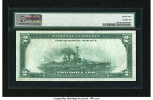 image for: Fr. 760 $2 1918 Federal Reserve Bank Note PMG Very Fine 25....