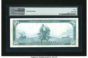 image for: Fr. 1056 $50 1914 Federal Reserve Note PMG Choice Fine 15....