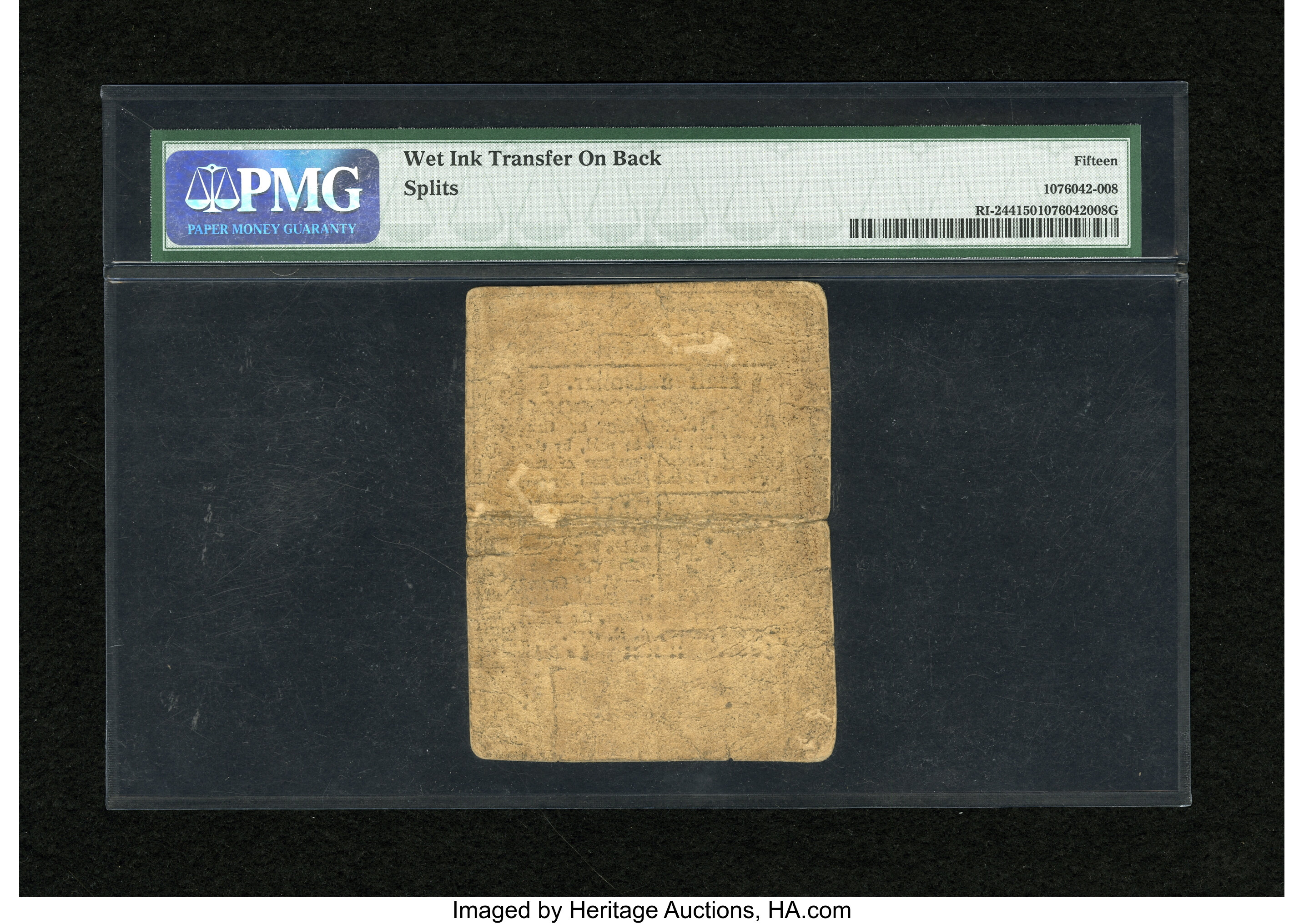 image for: Rhode Island September 5, 1776 $1/2 PMG Choice Fine 15....