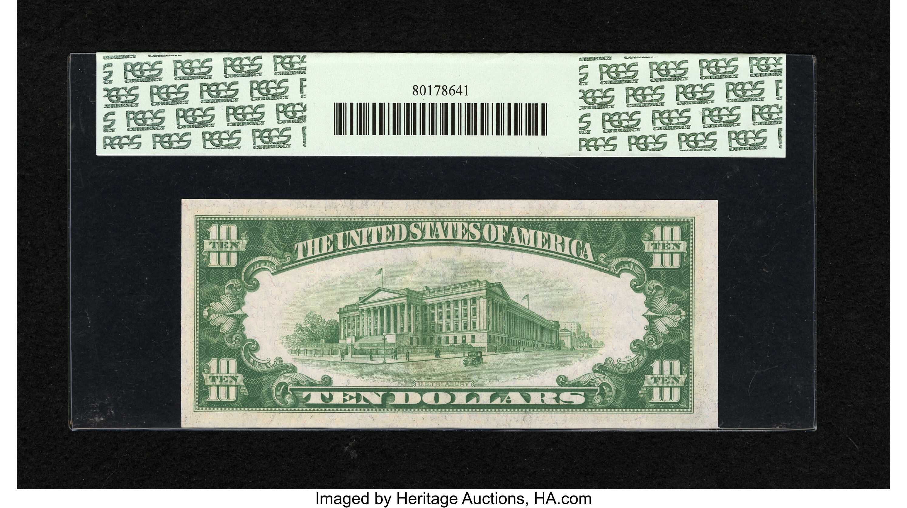 image for: Fr. 2004-K $10 1934 Light Green Seal Federal Reserve Note. PCGS Very Choice New 64PPQ....