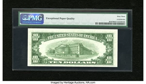 image for: Fr. 2010-B $10 1950 Narrow Federal Reserve Note. PMG Choice Uncirculated 63 EPQ....