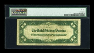 image for: Fr. 2211-C $1000 1934 Light Green Seal Federal Reserve Note. Lowest Serial Number Reported. PMG Fine 12....