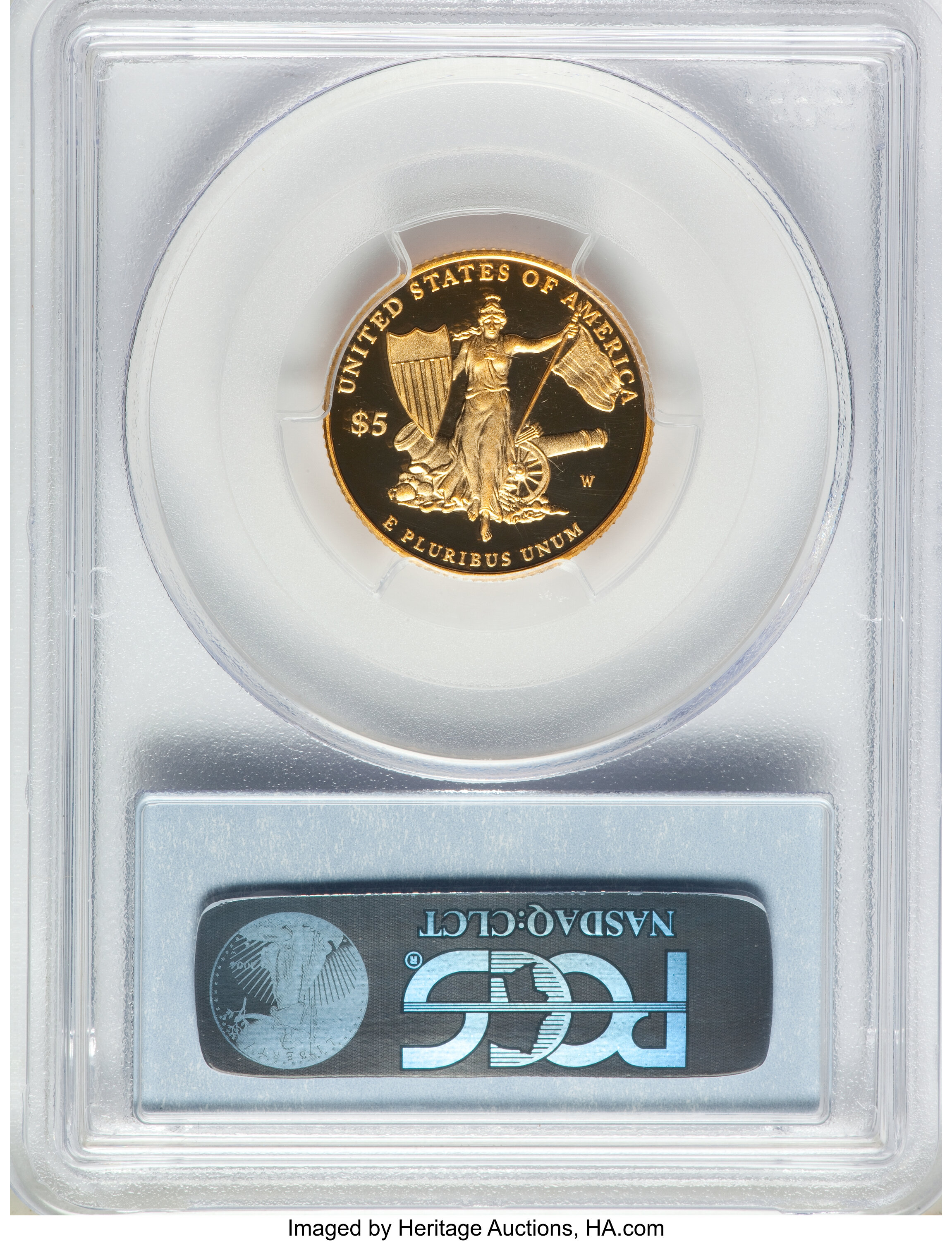 image for: 2011-W $5 Medal of Honor Gold Five Dollar PR70 Deep Cameo PCGS. PCGS Population: (70). NGC Census: (192). CDN: $464.39.Whsl...