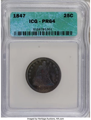 image for: 1847 25C PR64 ICG....