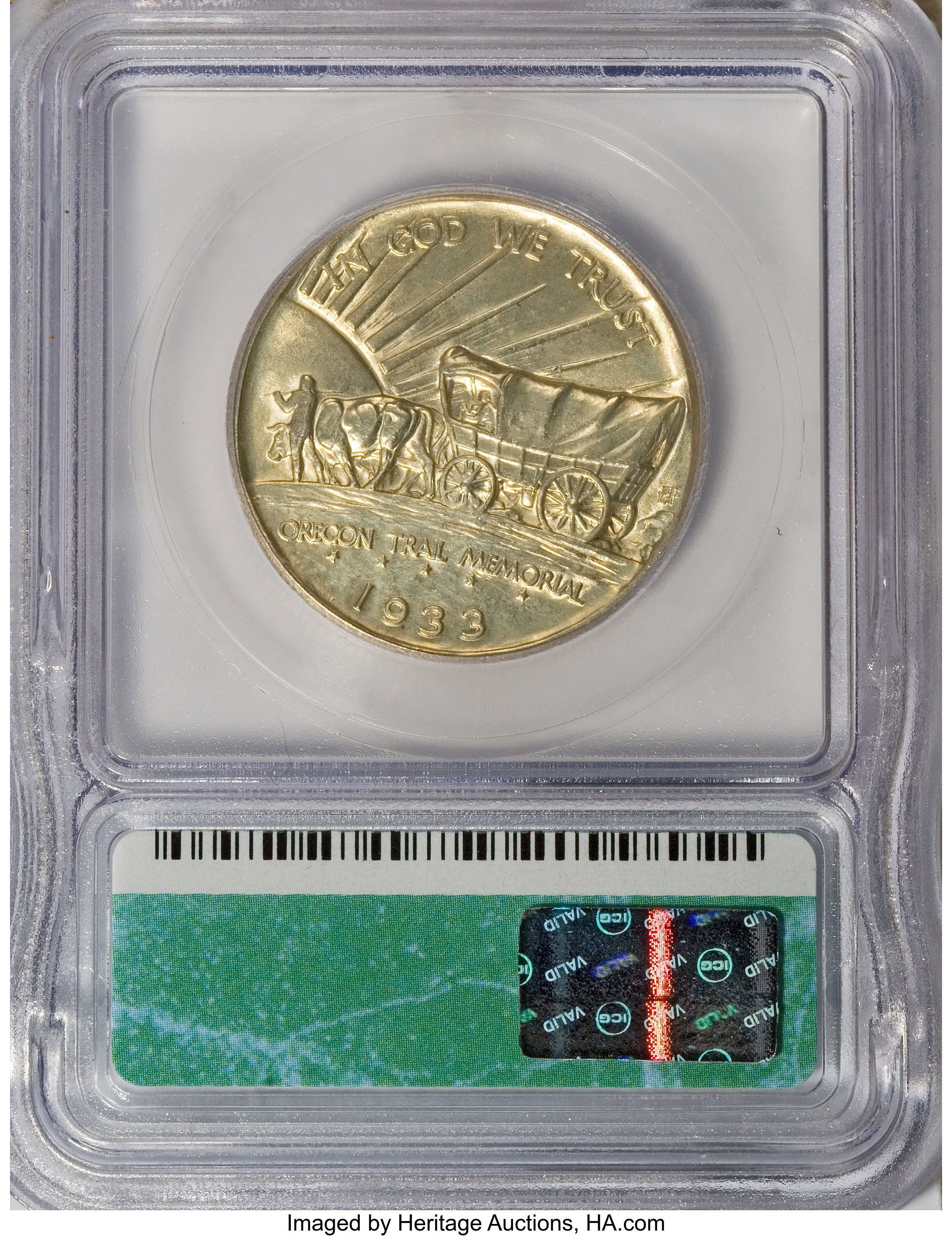 1933-D 50c Oregon Trail AU50 CAC thumbnail 9