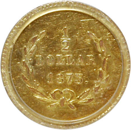 image for: 1873 50C Liberty Round 50 Cents, BG-1012, High R.5, MS62 PCGS. PCGS Population (3/15). NGC Census: (1/4).   (#10841)...