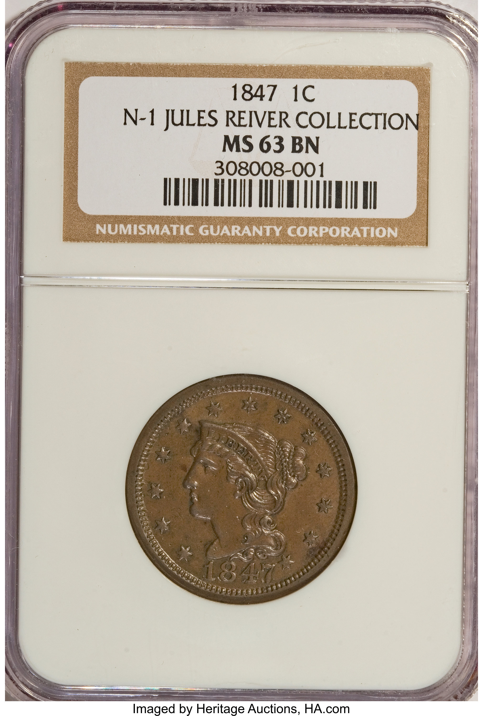 1847/1847 Horizontal 1c MS BN