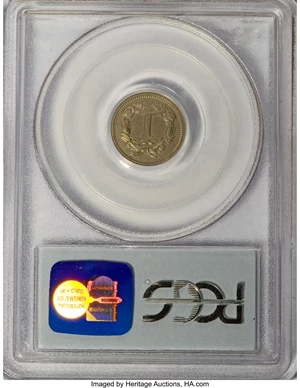 image for: 1868 1C One Cent, Judd-605, Pollock-670, R.5, PR62 PCGS....