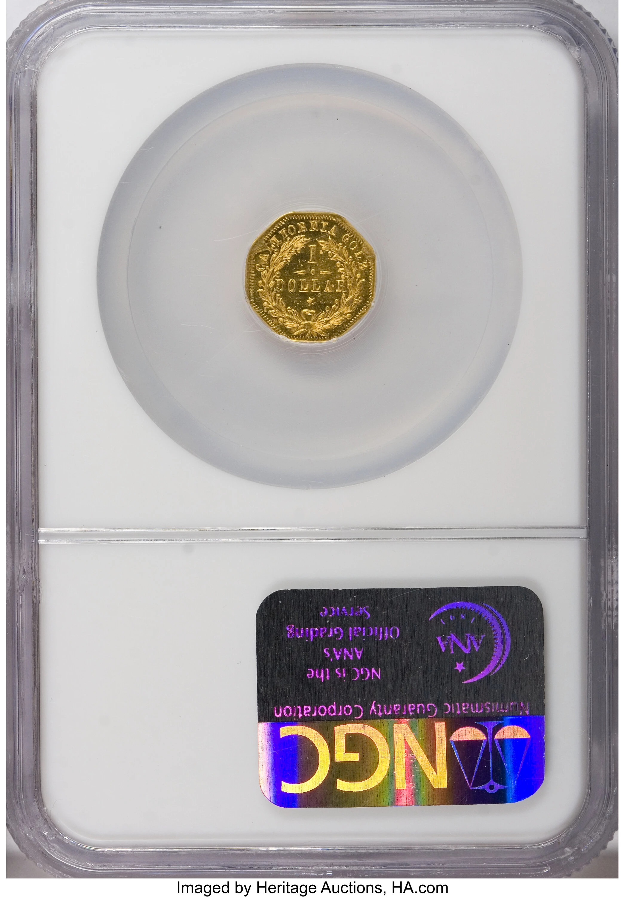 1872 Liberty Octagonal 50 Cent Gold MS-62 PCGS (BG-913) - SKU#254661