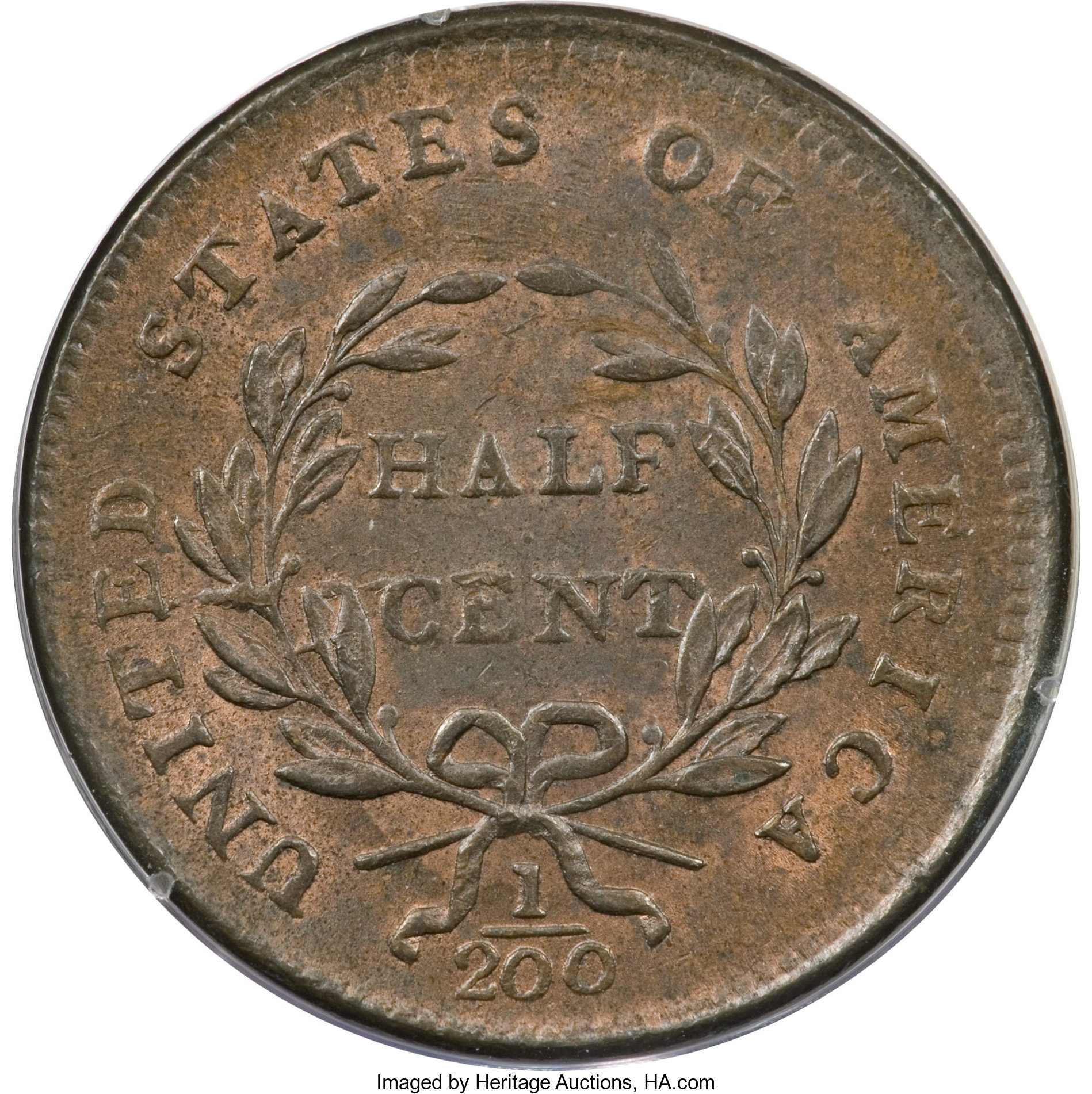 1800 1/2c MS RB MS62 RB CAC thumbnail 5