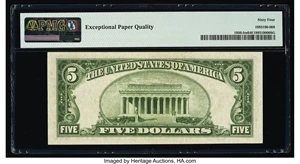 image for: Fr. 1956-I $5 1934 Mule Federal Reserve Note. PMG Choice Uncirculated 64 EPQ....