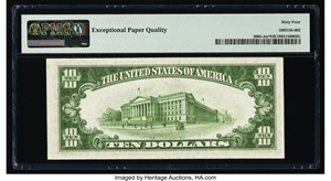 image for: Fr. 2005-J* $10 1934 Mule Federal Reserve Star Note. PMG Choice Uncirculated 64 EPQ....
