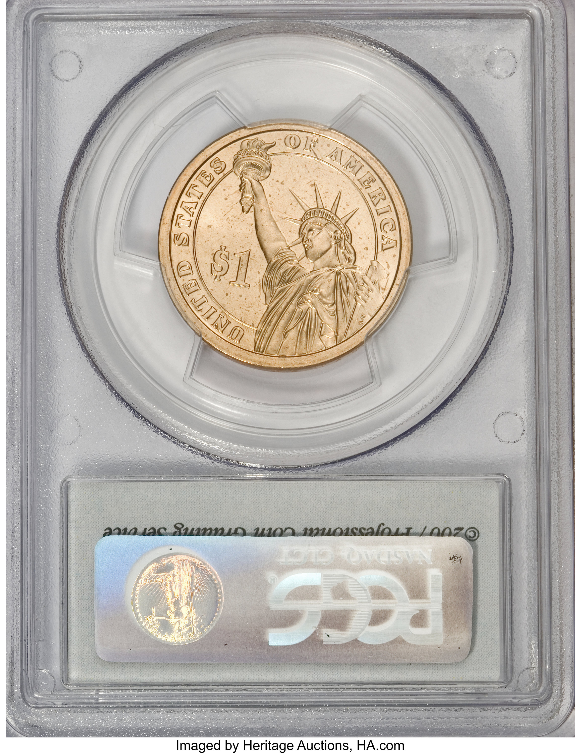 image for: 2007-D $1 George Washington Satin Finish, Pos A MS68 PCGS. PCGS Population (718/108). NGC Census: (0/0).   (#390548)...