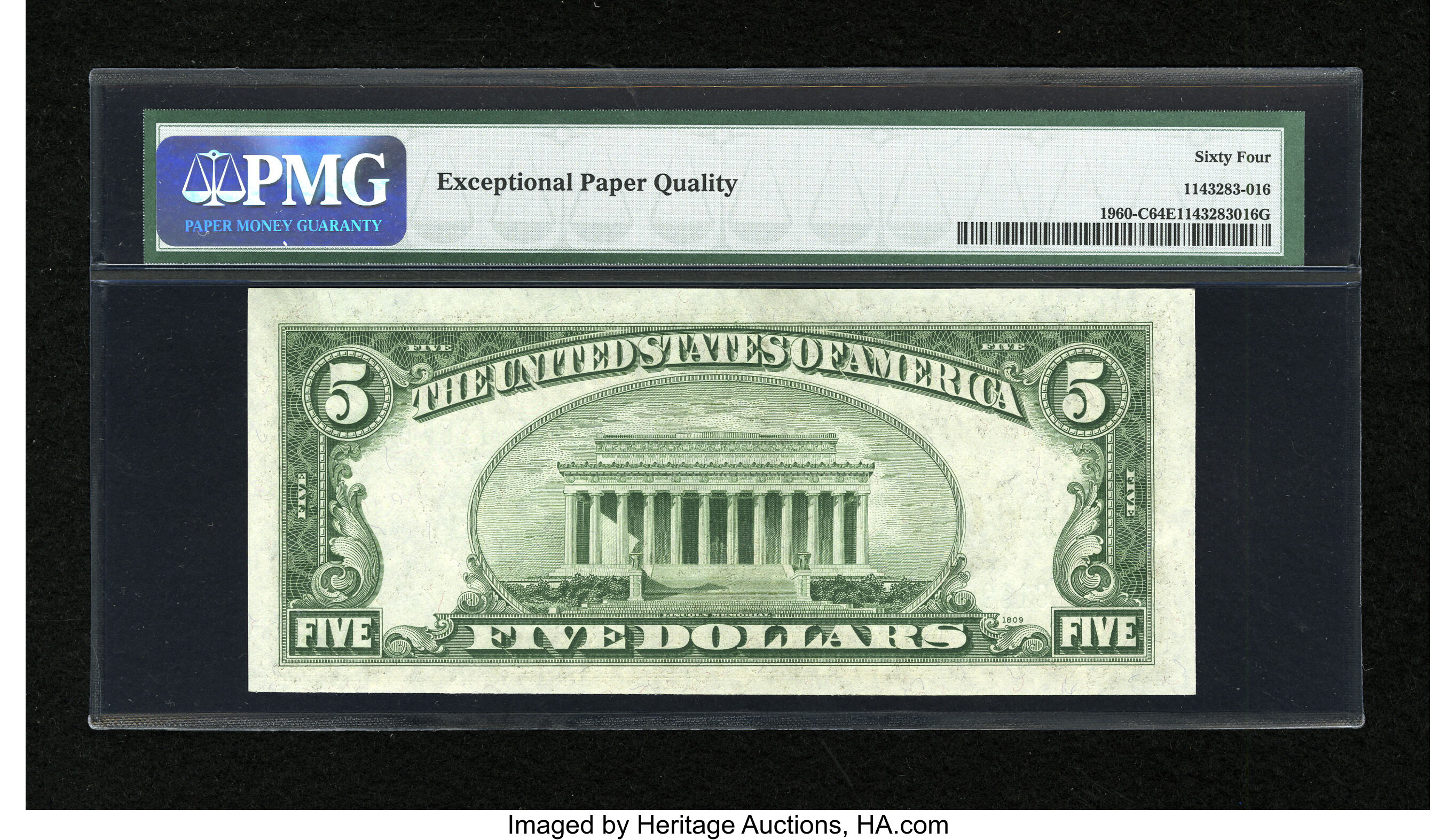image for: Fr. 1960-C $5 1934D Federal Reserve Note. PMG Choice Uncirculated 64 EPQ....