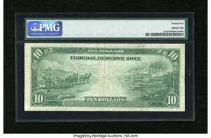 image for: Fr. 916 $10 1914 Federal Reserve Note PMG Very Fine 25....