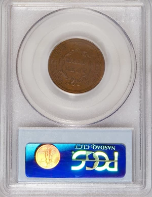 image for: 1856 1/2 C PR64 Brown PCGS....