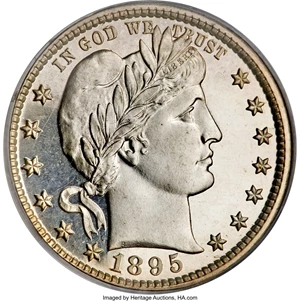image for: 1895 25C PR67 Deep Cameo PCGS....