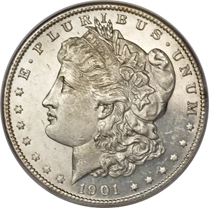 image for: 1901-S $1 MS63 Deep Mirror Prooflike PCGS....