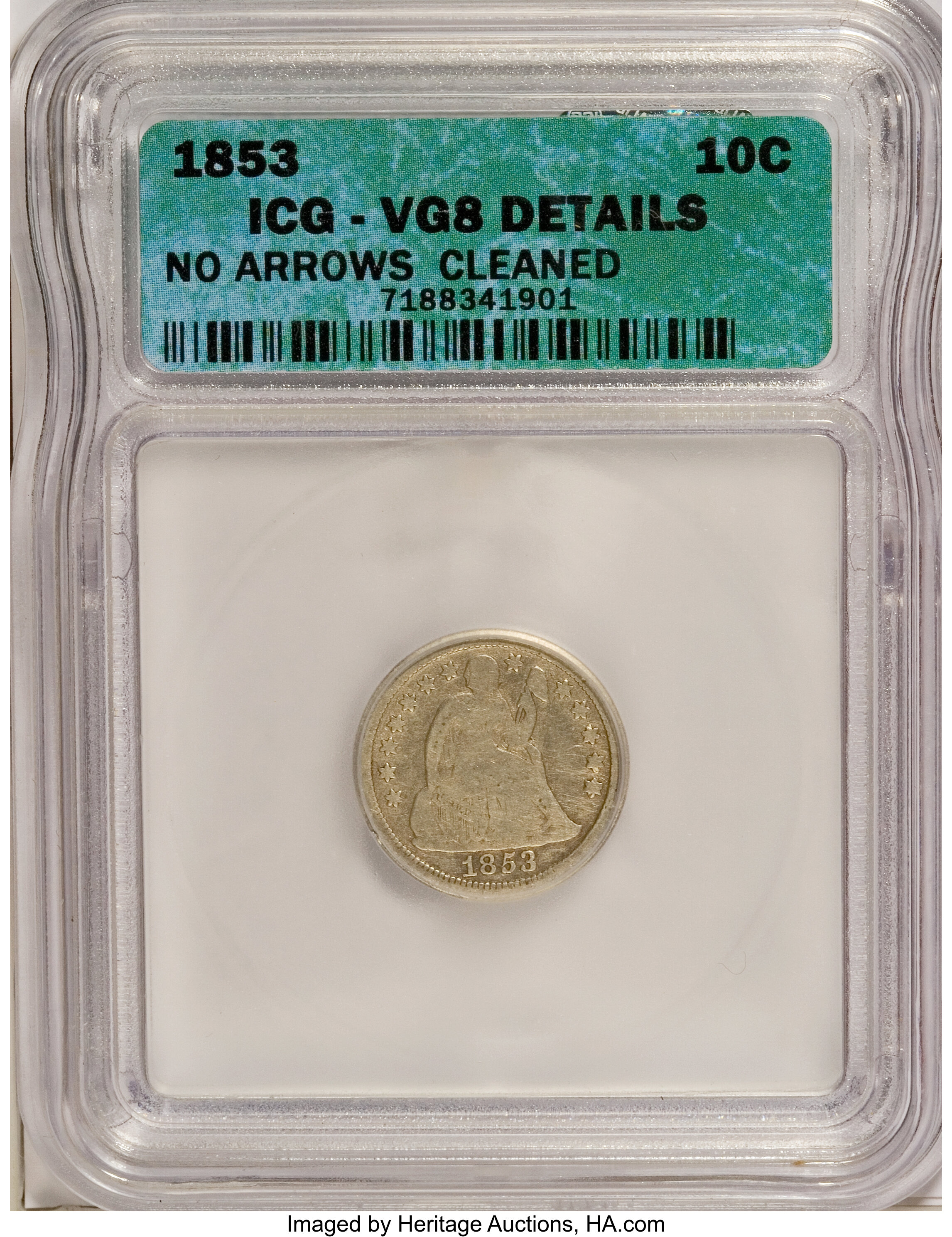 1853 10c Arrows G4 thumbnail 3