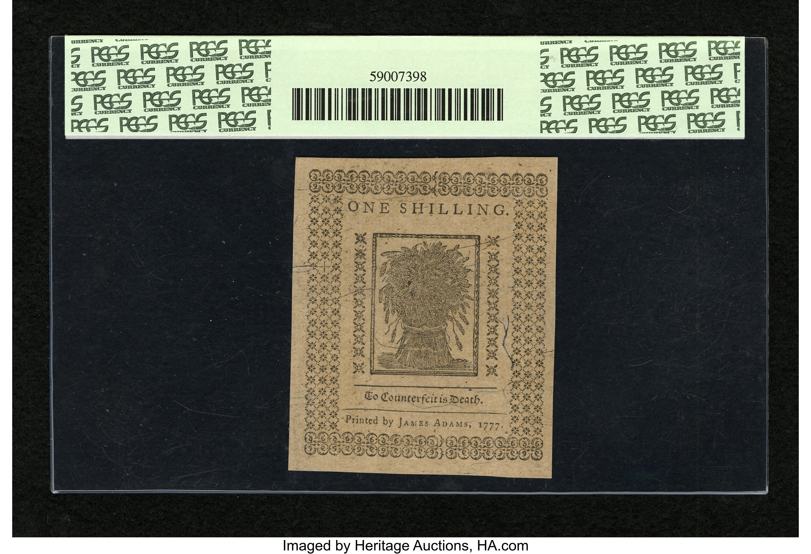 image for: Delaware May 1, 1777 1s PCGS Gem New 66PPQ....