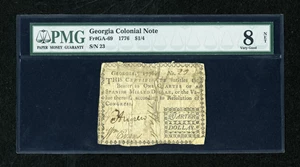 image for: Georgia 1776 $1/4 PMG Very Good 8 Net....