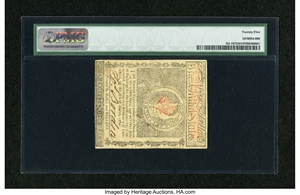 image for: New Jersey June 9, 1780 $4 PMG Very Fine 25....